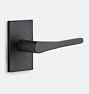 Richmond Interior Door Set Rectangle Plate with Lever, Passage - Oil-Rubbed Bronze