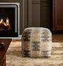 Patterned Wool Pouf