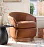 Roslyn Leather Swivel Chair