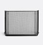 Kendrick Fireplace Screen, 46-1/2"L x 13-1/4"W x 29-3/4"H - Matte Black