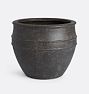 Open Box: Tara Ficonstone Planter, 15.9"Dia. x 13"H - Gunmetal