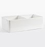 Frost Fireclay Double Kitchen Sink - White