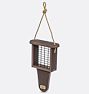 Modern Farmhouse Suet Bird Feeder, 7.6"L x 3"W x 11.75"H - Brazilian Walnut