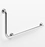 Angled Shower Grab Bar, Left Handed - Polished Chrome