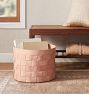 Woven Leather Basket Collection