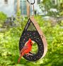 Copper Fly-Through Bird Feeder with Mesh Panels