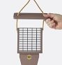 Modern Farmhouse Suet Bird Feeder with Tail Prop