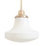 Pendant with Vintage Opaque Glass Shade