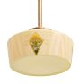 Pendant with Vintage Painted Drum Shade