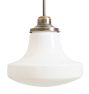 Pendant with Vintage White Glass Shade