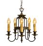 Vintage Classical Revival 5-Light Candleabra Chandelier