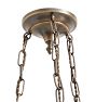 Vintage Classical Revival Painted Bowl Chandelier