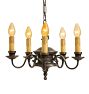 Vintage Colonial Revival 5-Light Chandelier