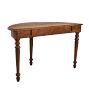 Vintage Traditional Half-Round Wood Table