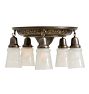 Flush mount classical 5 light
