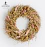 Rosy Fleurette Dried Wreath, 20"