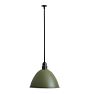 Vintage Industrial Pendant with Painted Aluminum Dome Reflector Shade