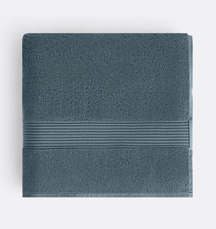 Aerocotton Plush Organic Bath Towel Dark Slate