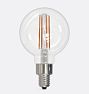 Bulbrite 4W LED G16 2700K Filament E12 JA8 Clear