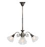 Ornate Vintage Victorian 3 Arm Electric Chandelier Hand Applied Highlights