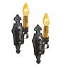 Pair of Vintage Wall Sconces Classical Revival Candle