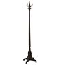 Vintage Black Traditional Coat Hat Rack Hall Tree