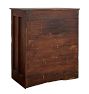 Antique Wooden Industrial Printers Type Cabinet  by Hamilton Mfg Co with 33 Drawers and offset pulls