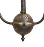 Incredible Vintage Victorian 2 Arm Chandelier with Raised Swag Motif on Bodt and Acid Etched Shades