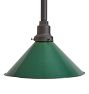 Vintage Industrial Pendant with Green Cone Down Shade