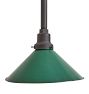 Vintage Industrial Pendant with Green Cone Shade