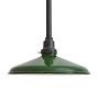 Vintage Industrial Pendant with Low Profile 12" Green Enamel Shades
