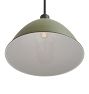 Vintage Industrial Pendant with Painted Aluminum Dome Reflector Shade
