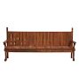Beautiful Rustic Vintage Wooden Country Bench with High Back