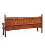 Beautiful Rustic Vintage Wooden Country Bench with High Back
