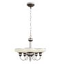 Vintage Colonial 5-Light Chandelier with Cup Shade