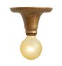Vintage Classical Revival Bare-Bulb Flush Mount