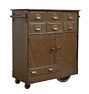 Vintage Industrial Steel Rolling Cabinet