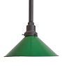 Vintage Industrial Pendant with Rustic Green Shade