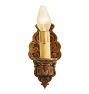 Vintage Pair of Classical Revival Brass-Cast Candle Sconces