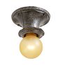 Vintage Traditional Bare-Bulb Flush Mount