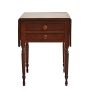 Vintage Traditional Drop-Wing Nightstand Side Table with 2 Drawers