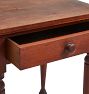 Vintage Traditional Wood Night Stand with Turned Legs