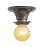 Vintage Traditional Bare-Bulb Flush Mount