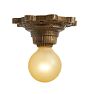 Vintage Classical Revival Bare-Bulb 1-Light Flush Mount
