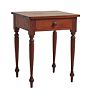Vintage Traditional Wood Night Stand with Turned Legs
