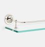 Glass Shelf with Gallery Rail, 24"