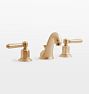Cardiff Lever Handle Widespread Bathroom Faucet, Satin Bronze PVD
