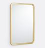 Open Box: Wide Metal Frame Mirror, 20"W x 30"H - Aged Brass