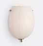 Lola Sconce, 10" - Antique Brass - Acid Etched Glass Shade
