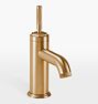 Descanso Single Hole Bathroom Faucet, Satin Bronze PVD